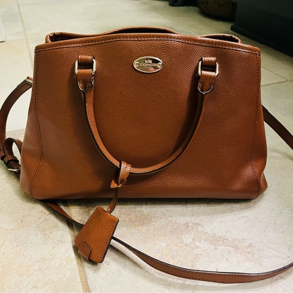 Coach Handbags - Coach Crossgrain Small Margo Saddle Carryall Handbag Bag